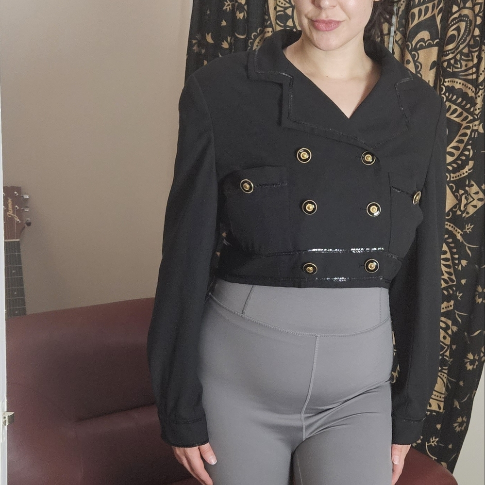 Vintage Gantos Cropped Sequin Blazer